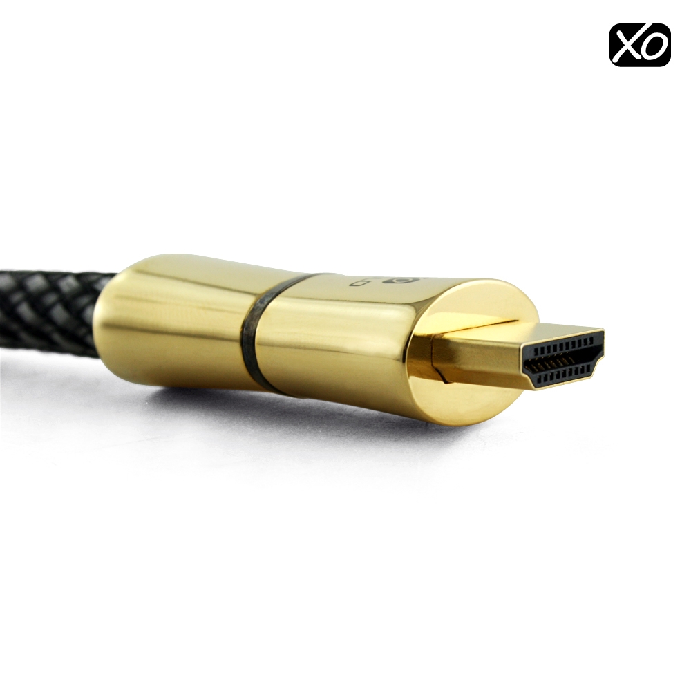 XO GOLD EDITION - Cavo HDMI da 1m / 1 con Ethernet per XBOX 360, PLAY STATION 3 (PS3), DVD, BLU-RAY, HDTV * FULL HD 4k2k Versione ad alta ve - Image 3