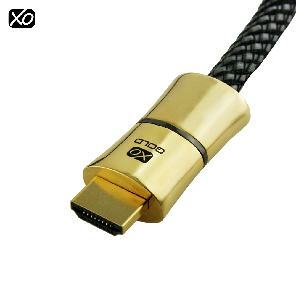 XO GOLD EDITION - Cavo HDMI da 1m / 1 con Ethernet per XBOX 360, PLAY STATION 3 (PS3), DVD, BLU-RAY, HDTV * FULL HD 4k2k Versione ad alta ve - Image 5